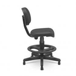 Cadeira Caixa Secretária revestimento couro Ecológico